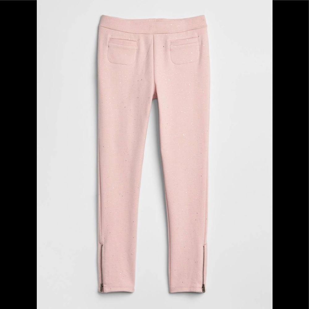 Gap Kids Sparkle Zip Ponte Pants